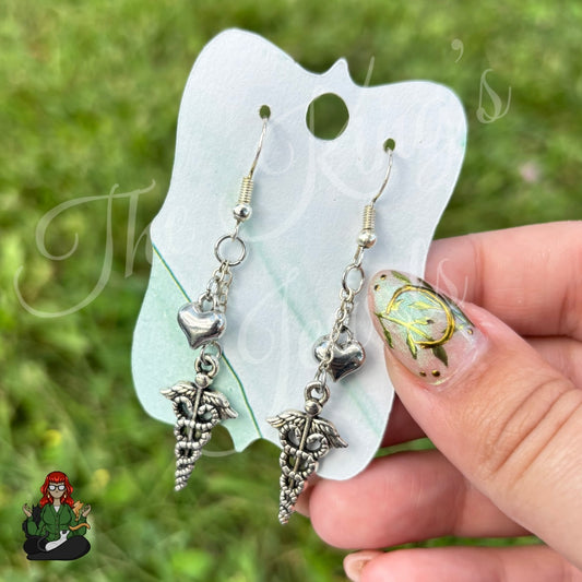 Gladys - Big Hearts Medical Earrings!