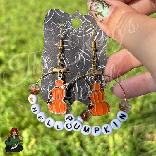 Riona - Hello Pumpkin Hoop Earrings!