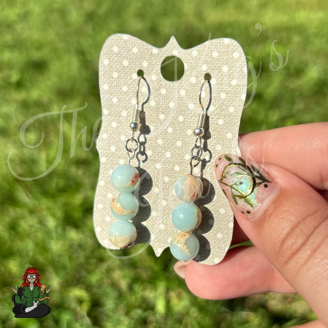 Melissa - Agate Bead Earrings!