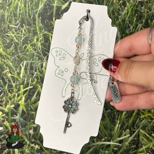 GwennaBelle - Agate & Mother of Pearl Beaded Key Bookmark!