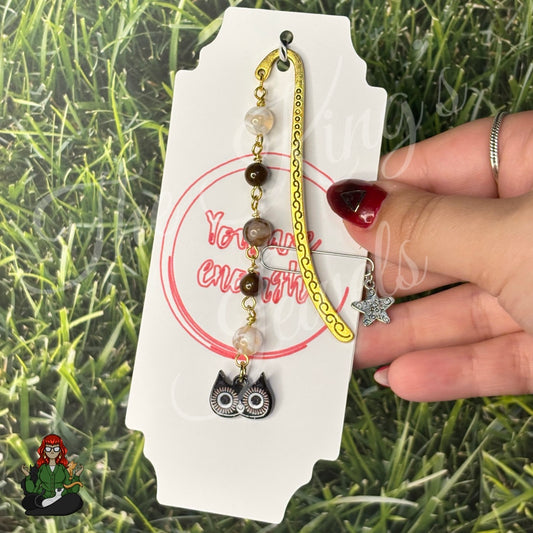 GwennaBelle - Tigers Eye & Agate Owl Bookmark!