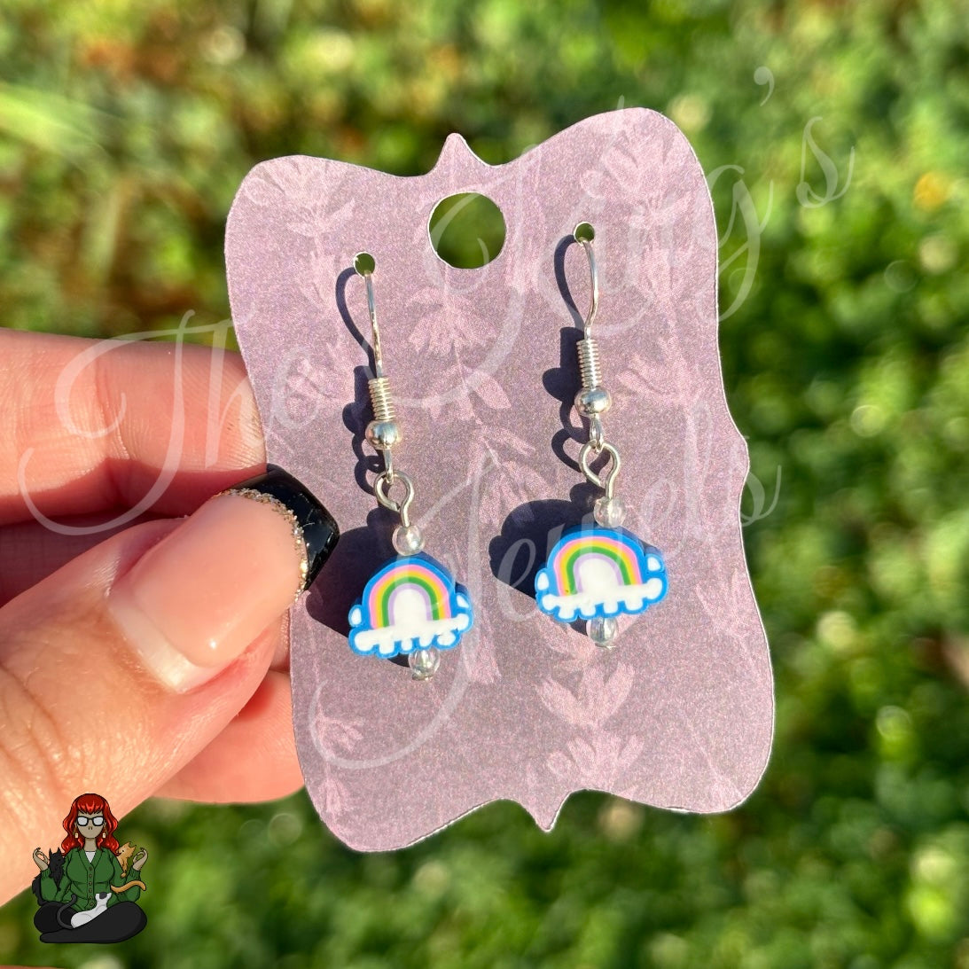 Melissa - Blue Rainbow Earrings!