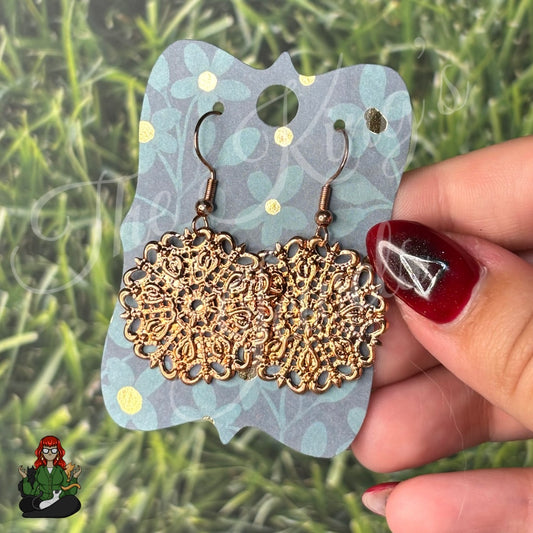 LeonaRae - Rose Gold Medallion Earrings!