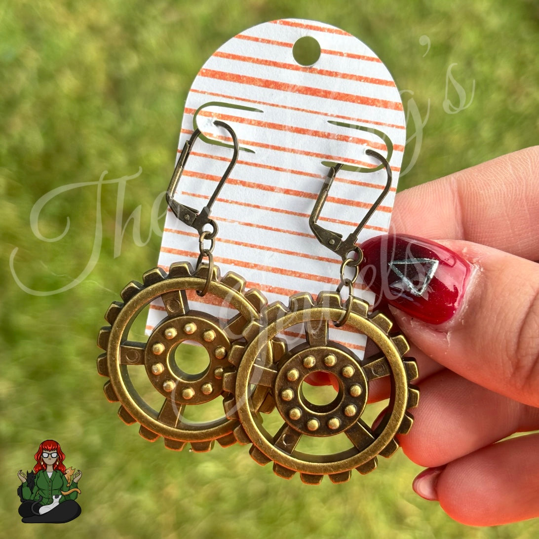 LeonaRae - Gear Earrings!