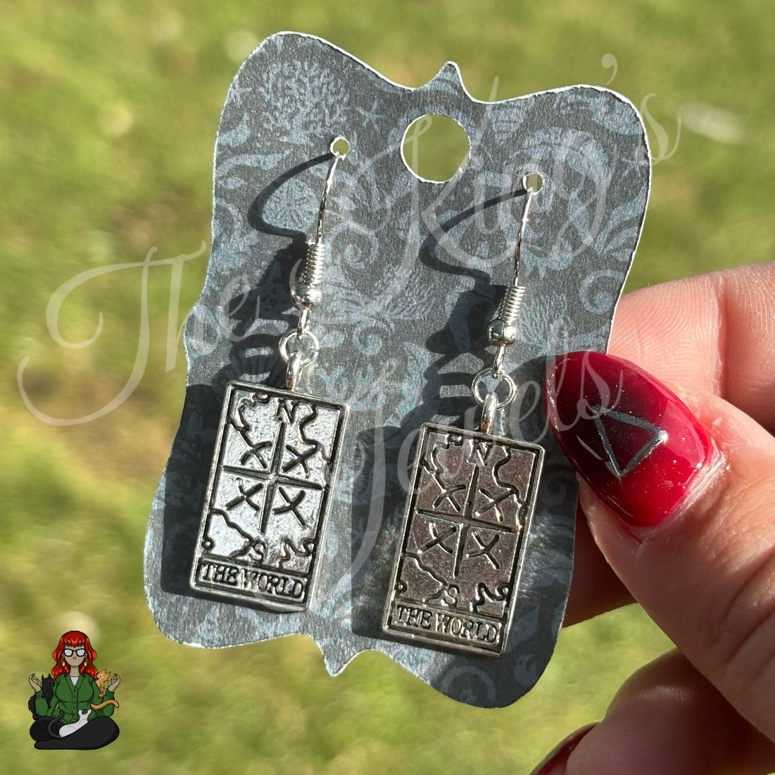 LeonaRae - The World Tarot Earrings!