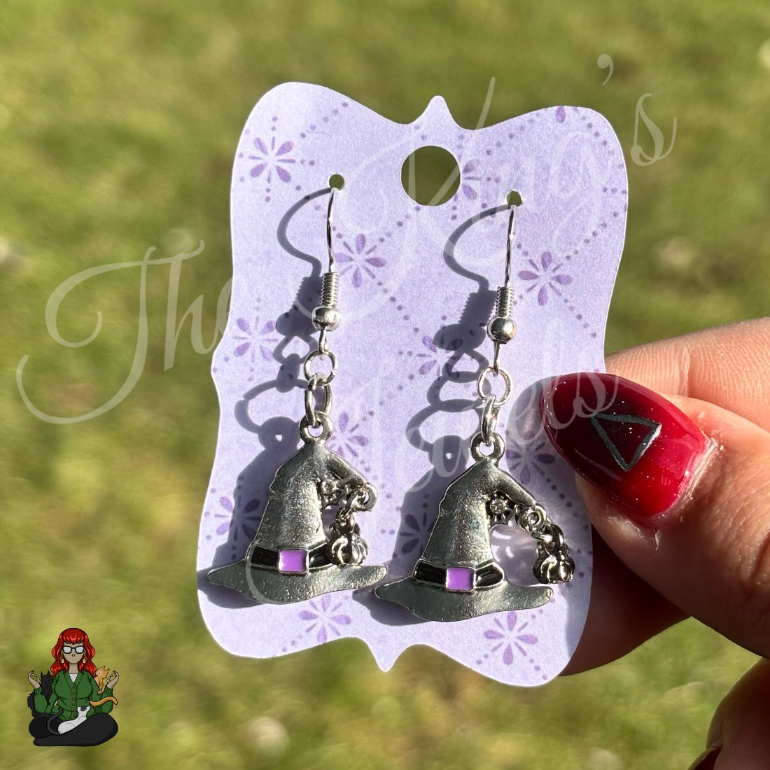 LeonaRae - Sliver Witch Hats Earrings!