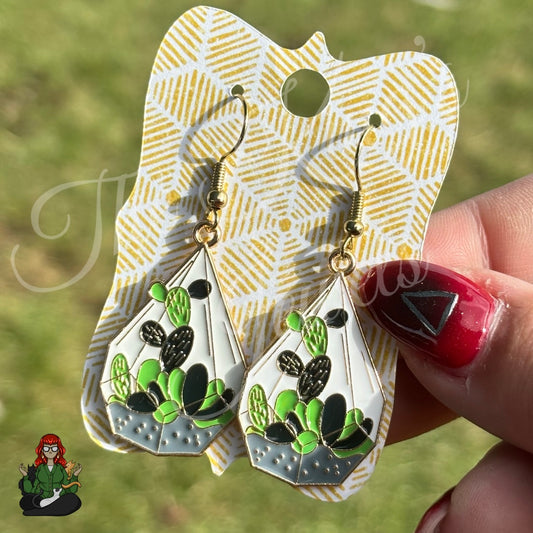 LeonaRae - White Succulent Earrings!