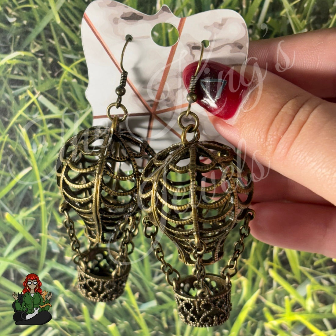 Steampunk Hot Air Balloon Earrings!
