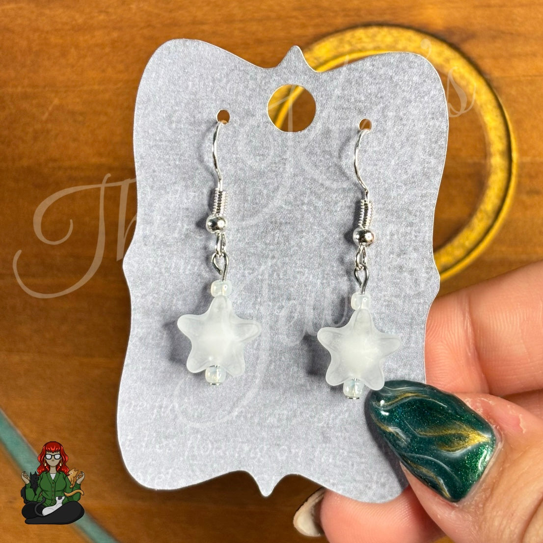 Melissa - Frosted Star Kids Earrings!