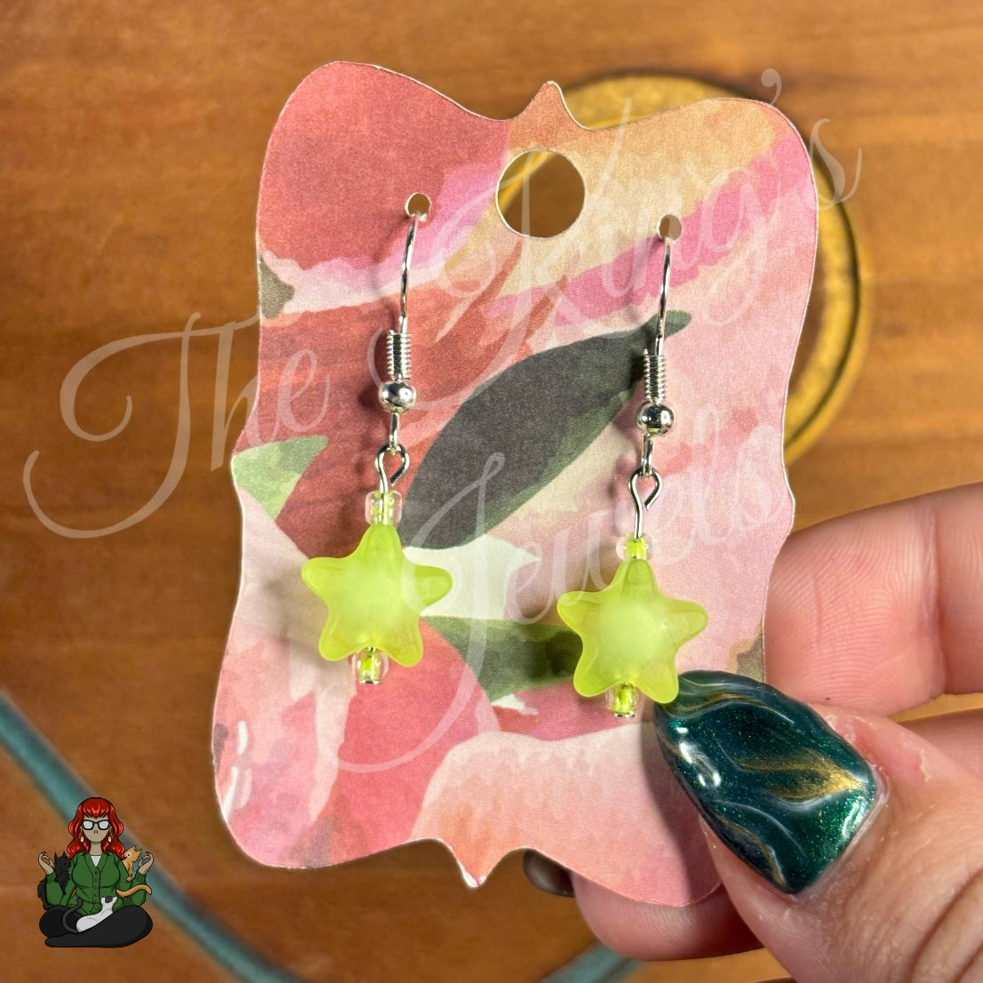 Melissa - Frosted Star Kids Earrings!