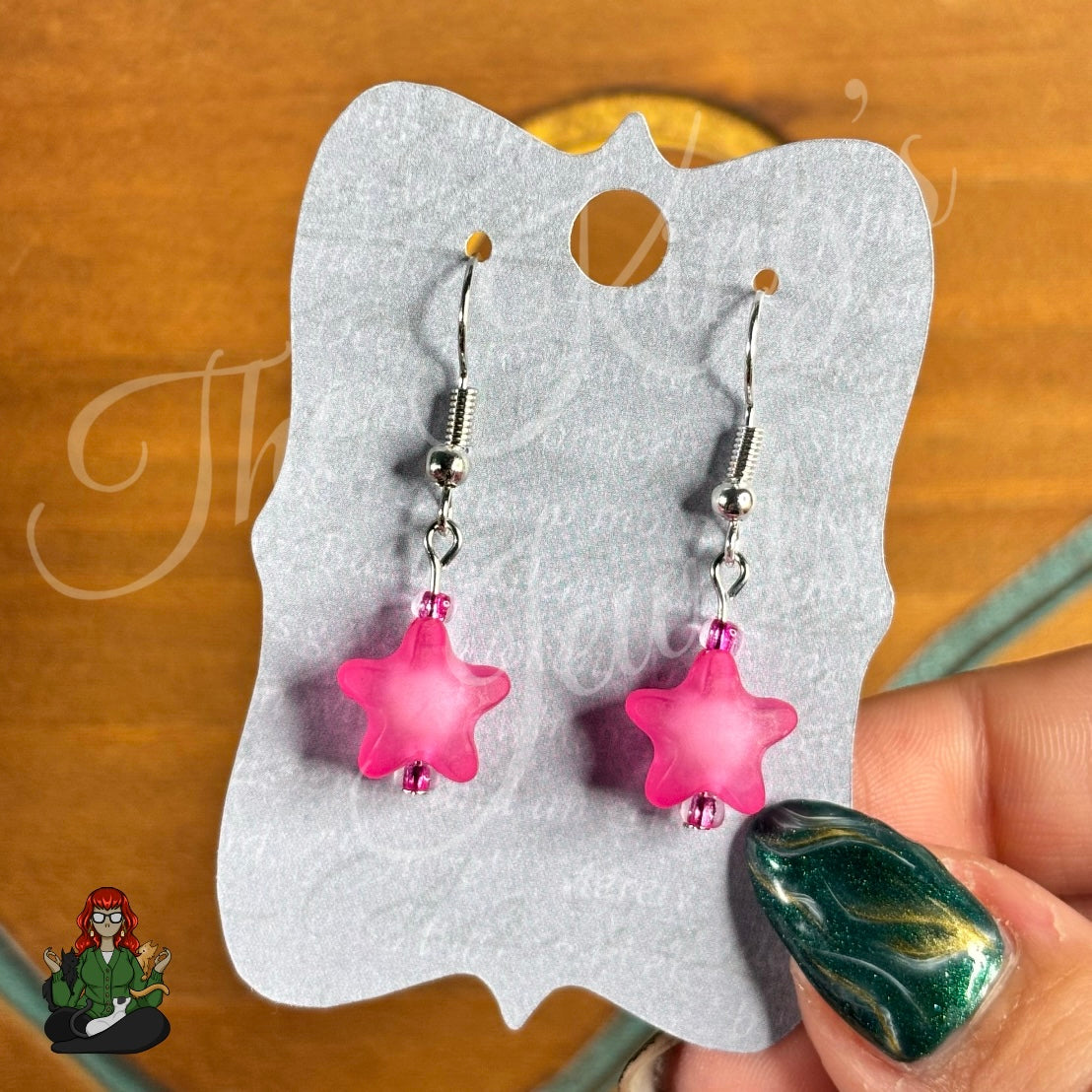Melissa - Frosted Star Kids Earrings!
