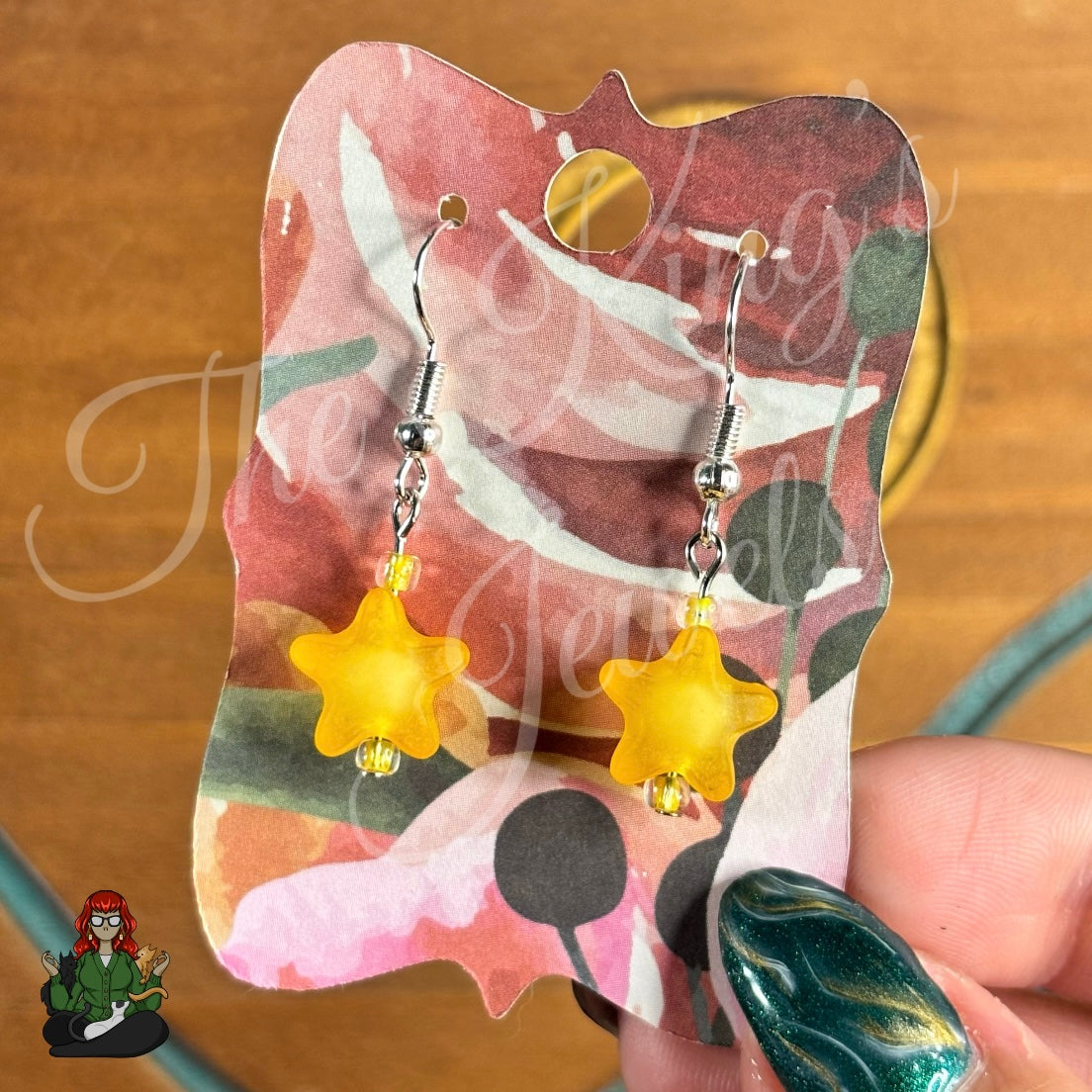 Melissa - Frosted Star Kids Earrings!