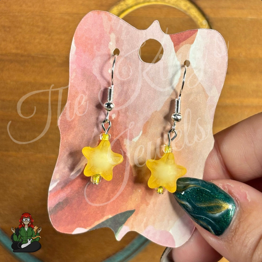 Melissa - Frosted Star Kids Earrings!