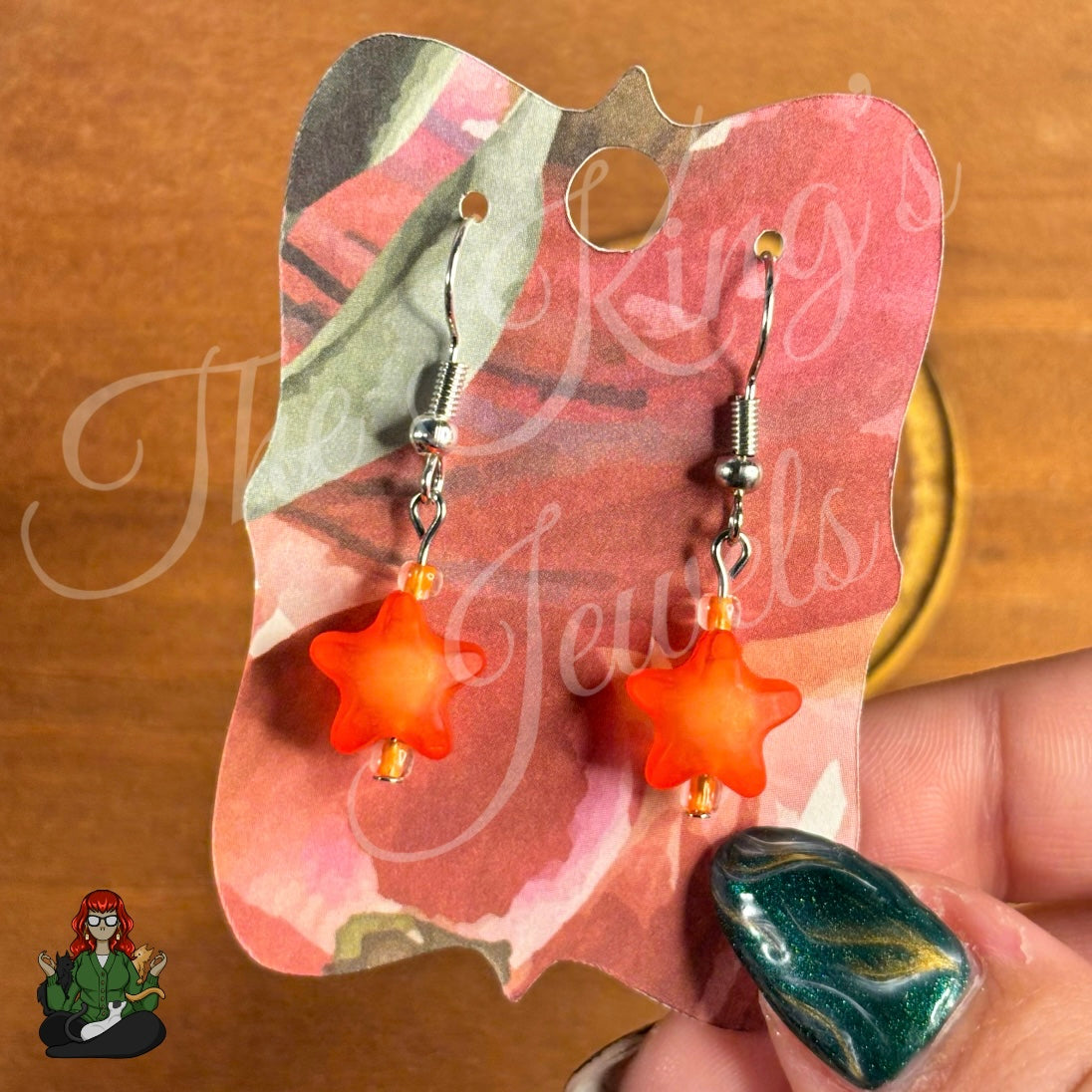 Melissa - Frosted Star Kids Earrings!