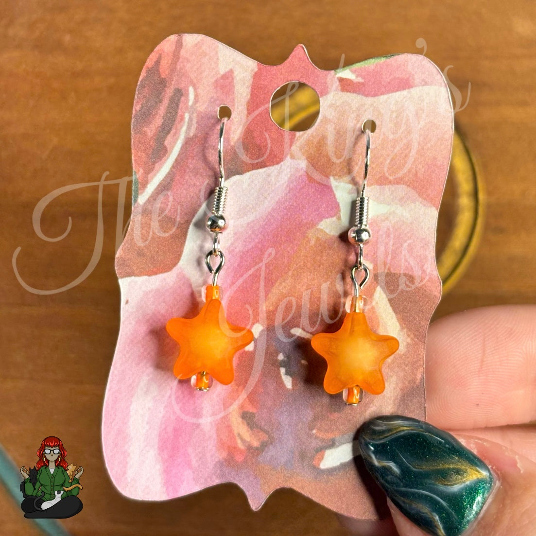 Melissa - Frosted Star Kids Earrings!