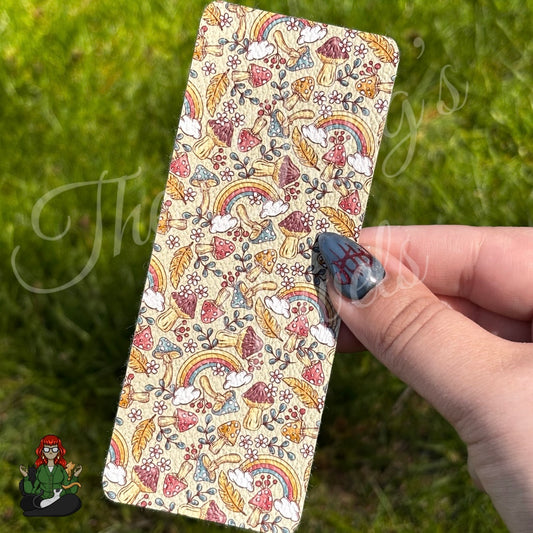Shannon - Whimsical Earth Toned Mushroom Bookmark!