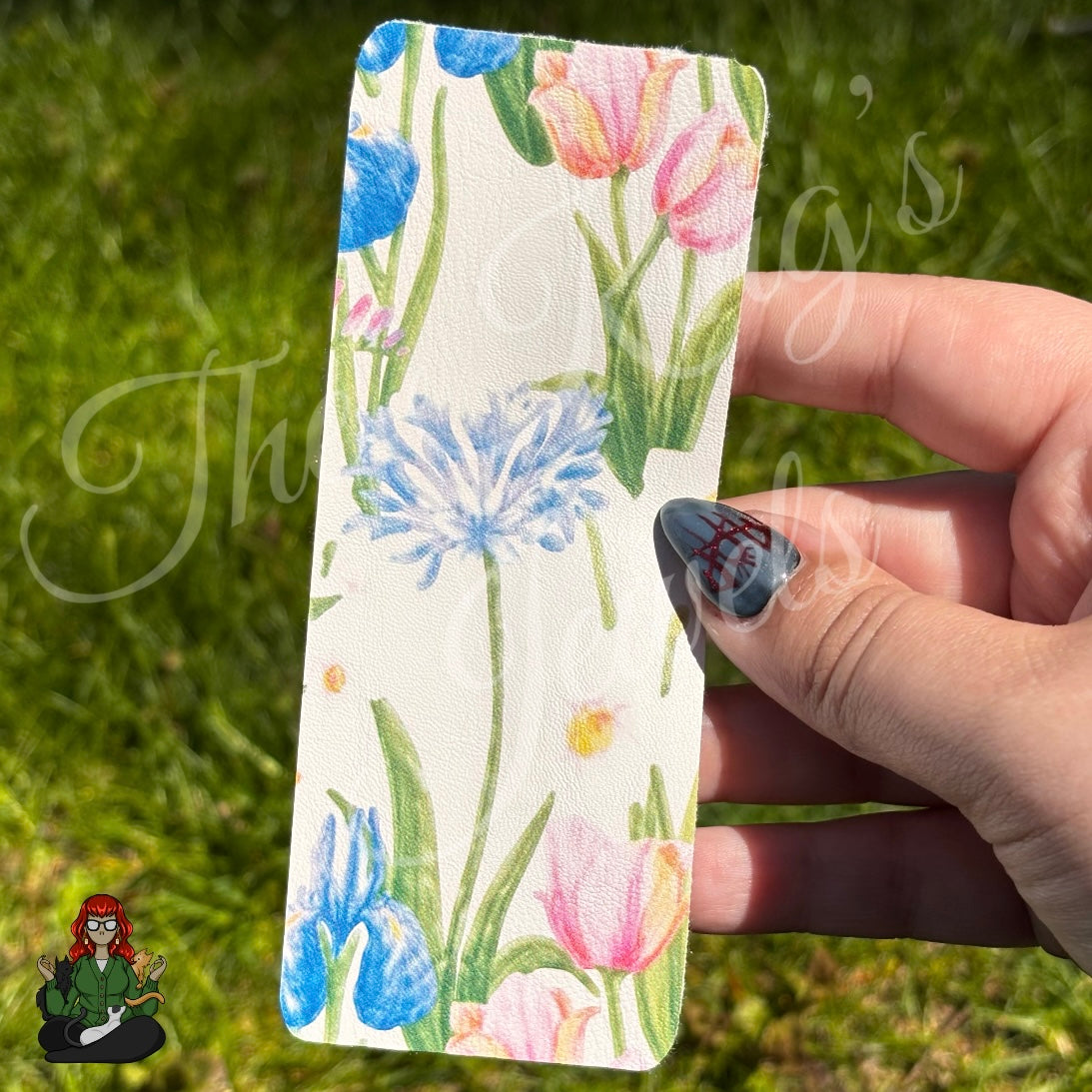Shannon - Watercolor Floral Garden Bookmark!