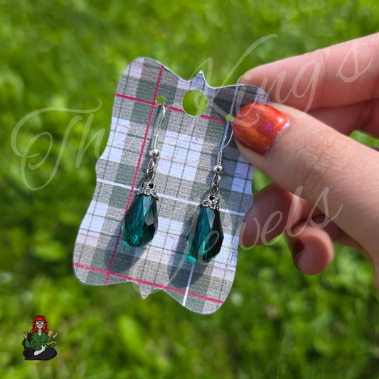 LeonaRae - Green Teardrop Earrings!