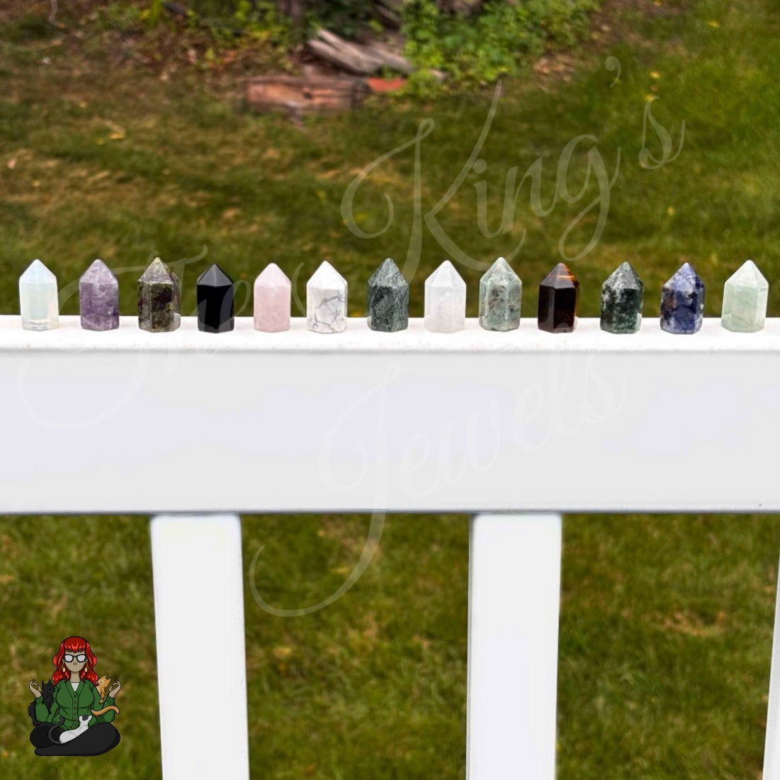 1” Natural Crystal Mini Obelisk Tower Points