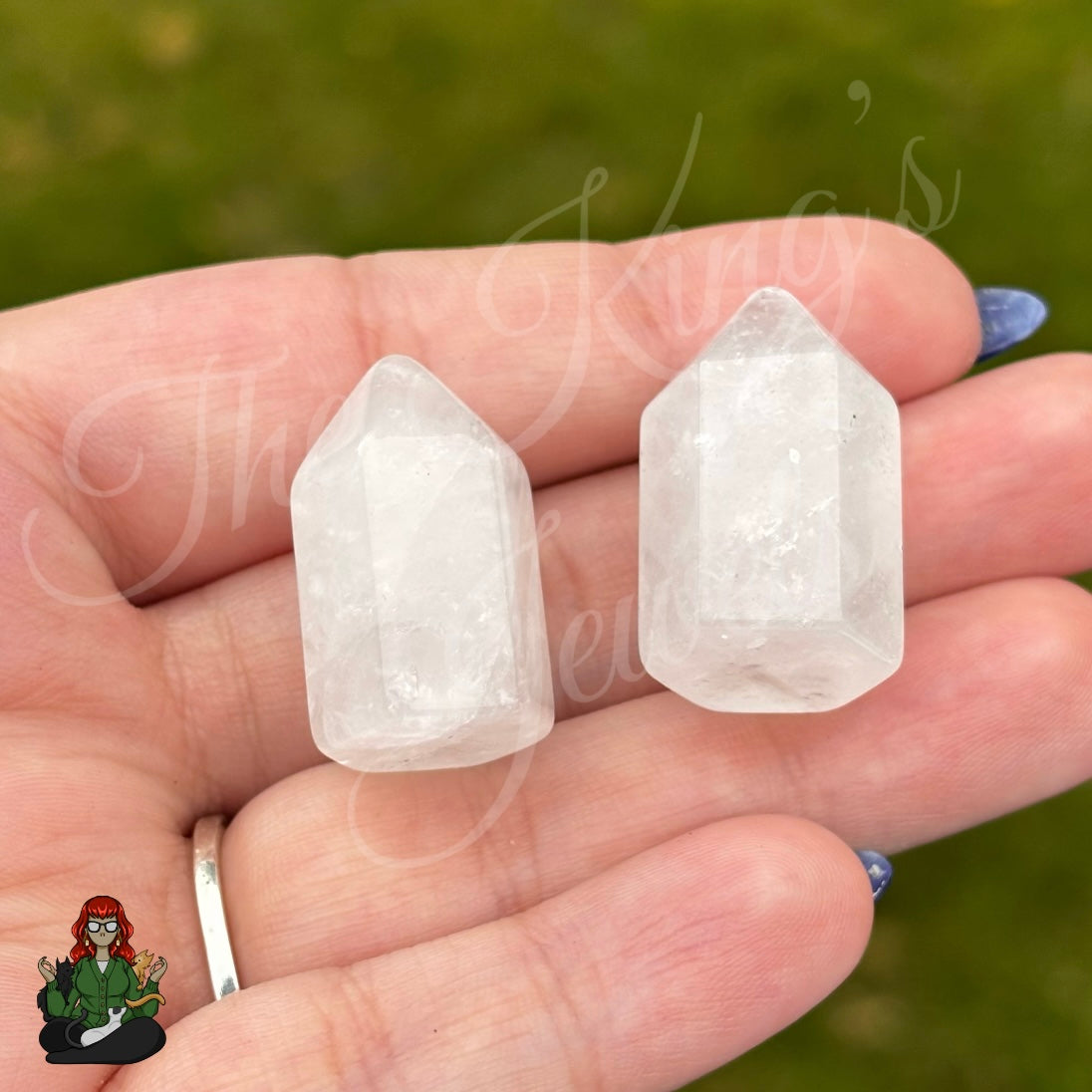 1” Natural Crystal Mini Obelisk Tower Points