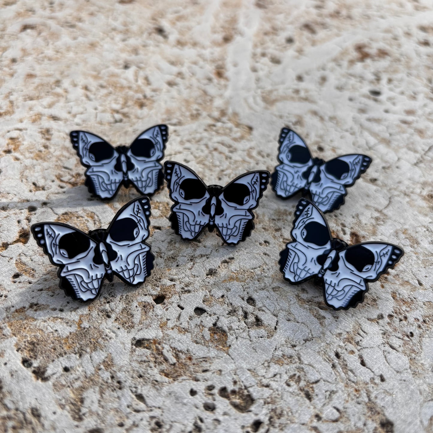 Avery - Skull Butterfly Pins!