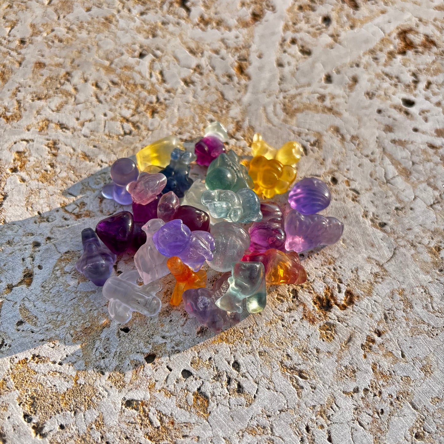 Mini Candy Fluorite Carvings