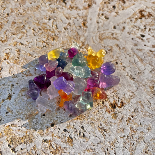 Mini Candy Fluorite Carvings