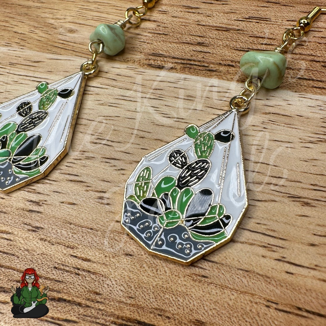 Katie - Terrarium Earrings!