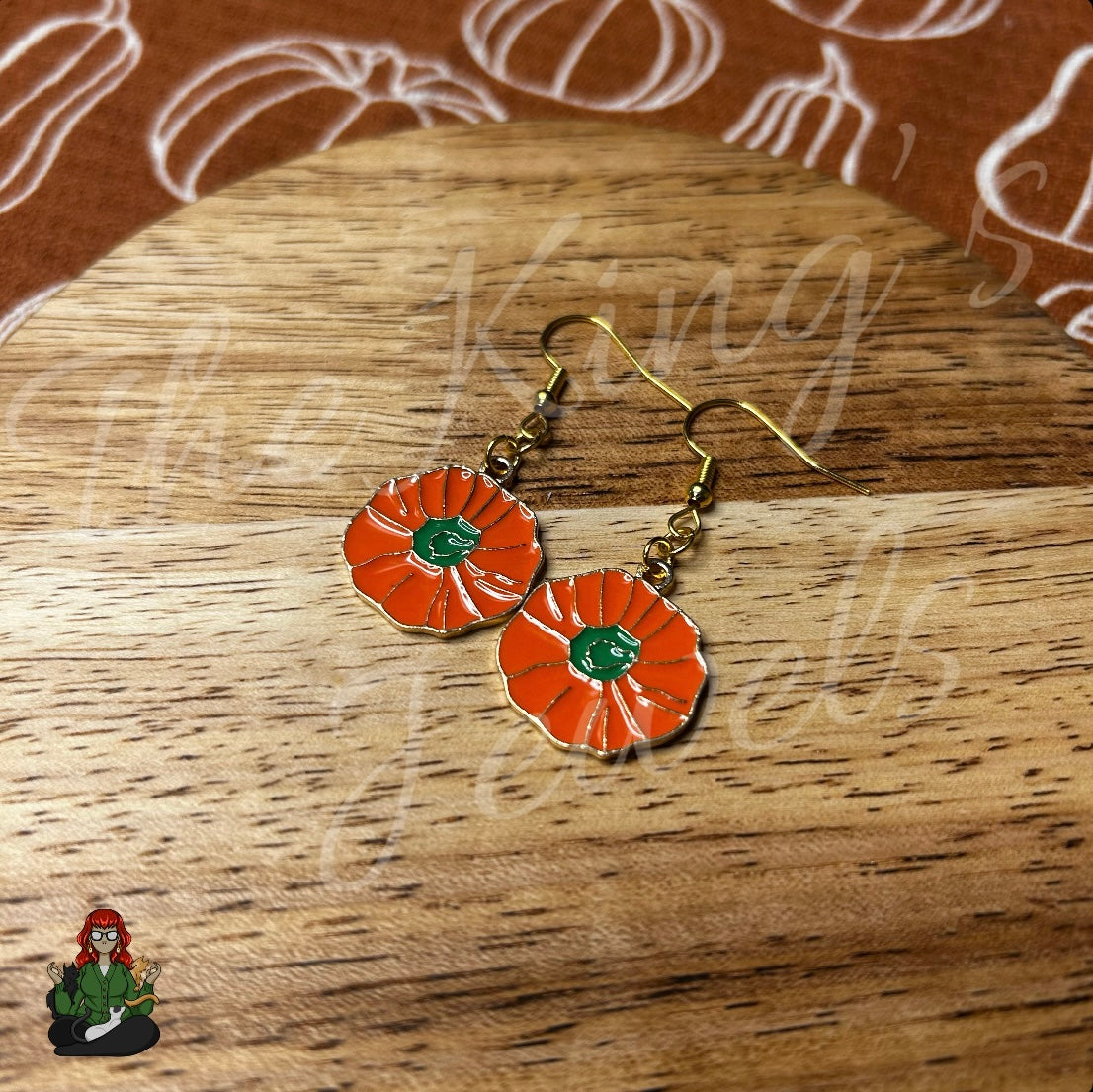 LeonaRea - Pumpkin Earrings!