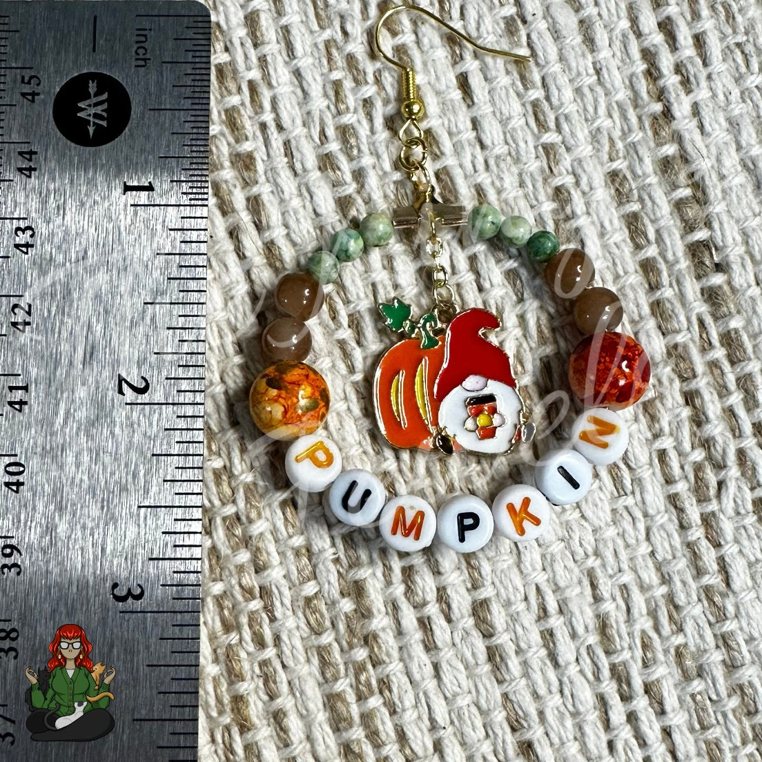 Riona - Pumpkin Spice Latte Gnome Hoop Earrings!