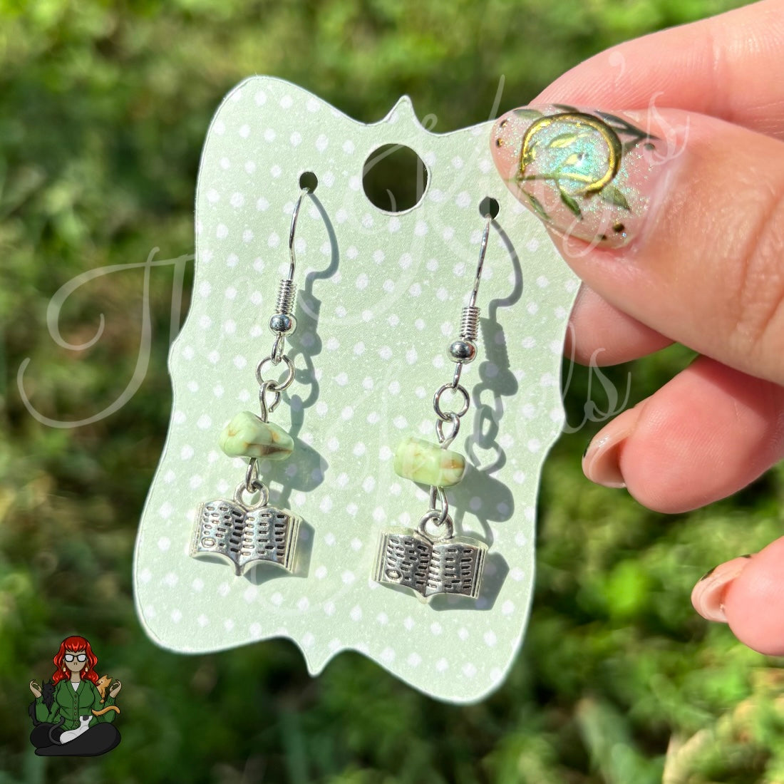 Katie - Whimsical Book Charm Earrings!