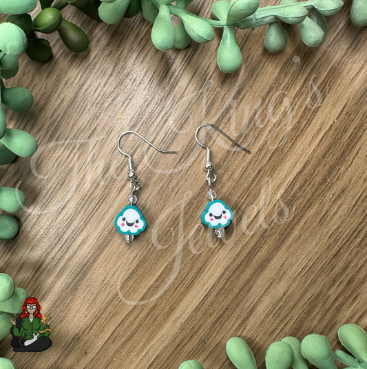 Shirley - Green Cloud Earrings!