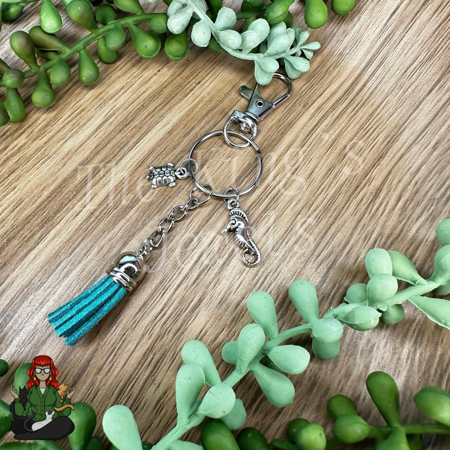 Morgan - Seahorse & Turtle Keychain!