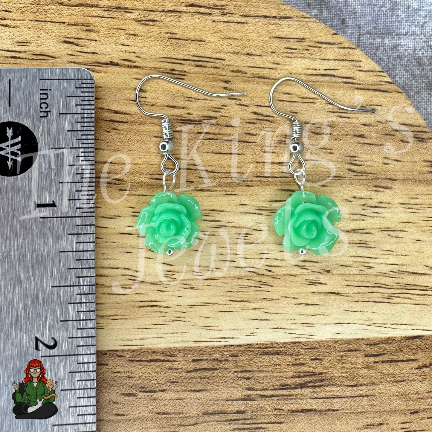 Shirley - Rose Beaded Earrings!