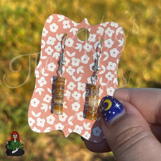 Shell Stacked Beads Earrings!