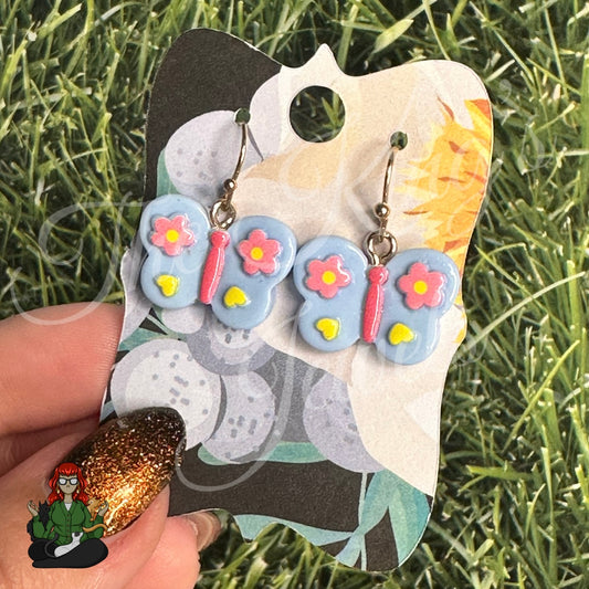 LeonaRae - Butterfly Flower Acrylic Earrings!