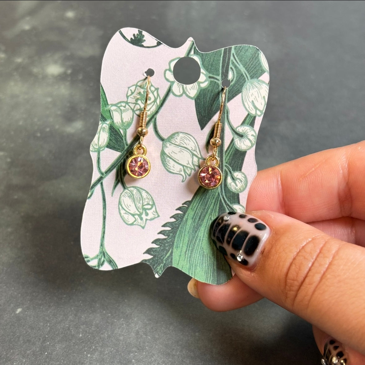 LeonaRae - Pink Rhinestone Earrings!