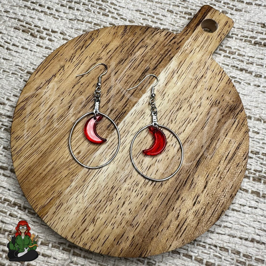 Riona - Blood Moon Earrings!