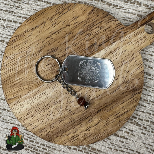 "Full of Shit" Etched Dog Tag Keychain!