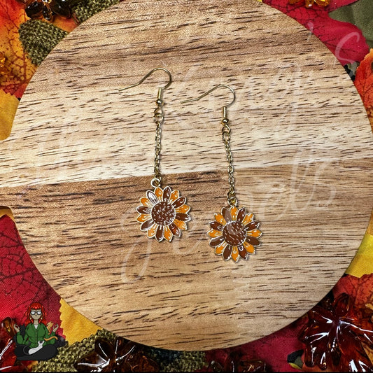 Gladys - Sunflower Earrings!