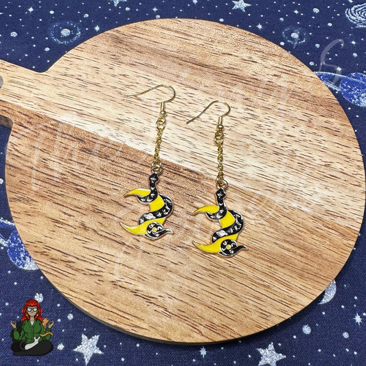 Gladys - Snake Moon Earrings!