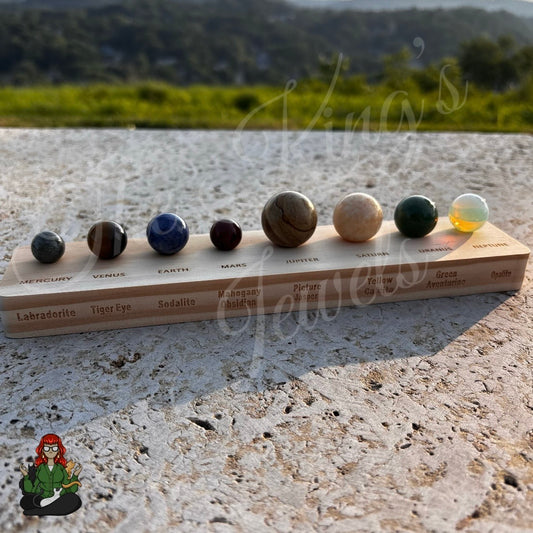 Natural Crystal Solar System Set!