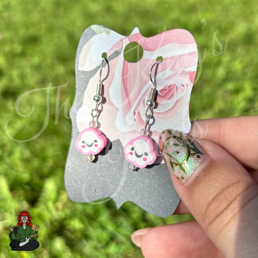 Melissa - Pink Cloud Earrings!