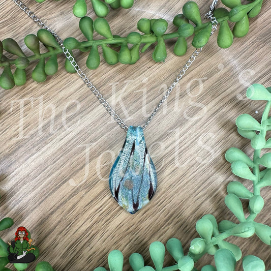 Ella - Blue Leaf Shaped Necklace!