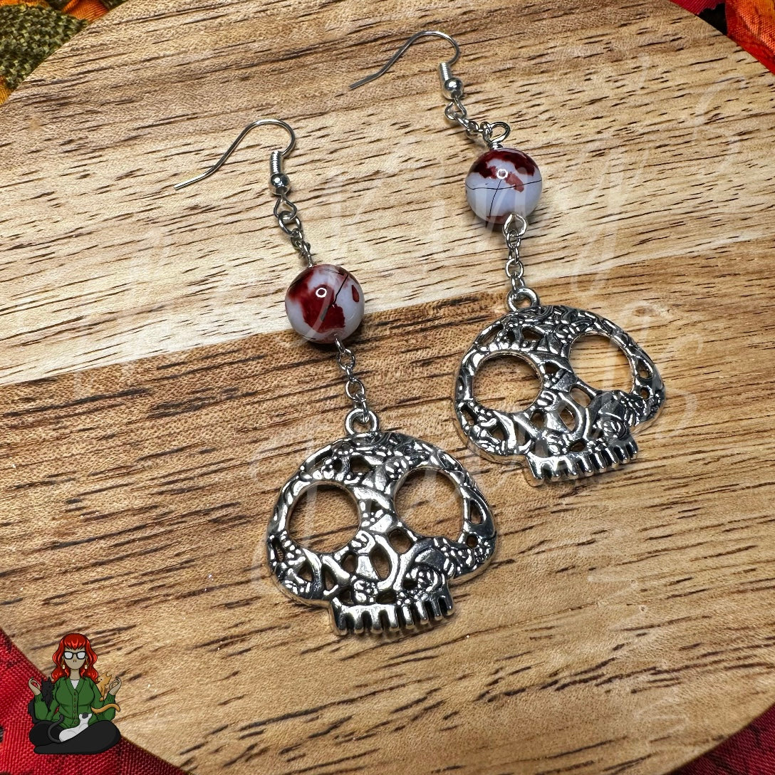 Katie - Statement Skull Earrings!