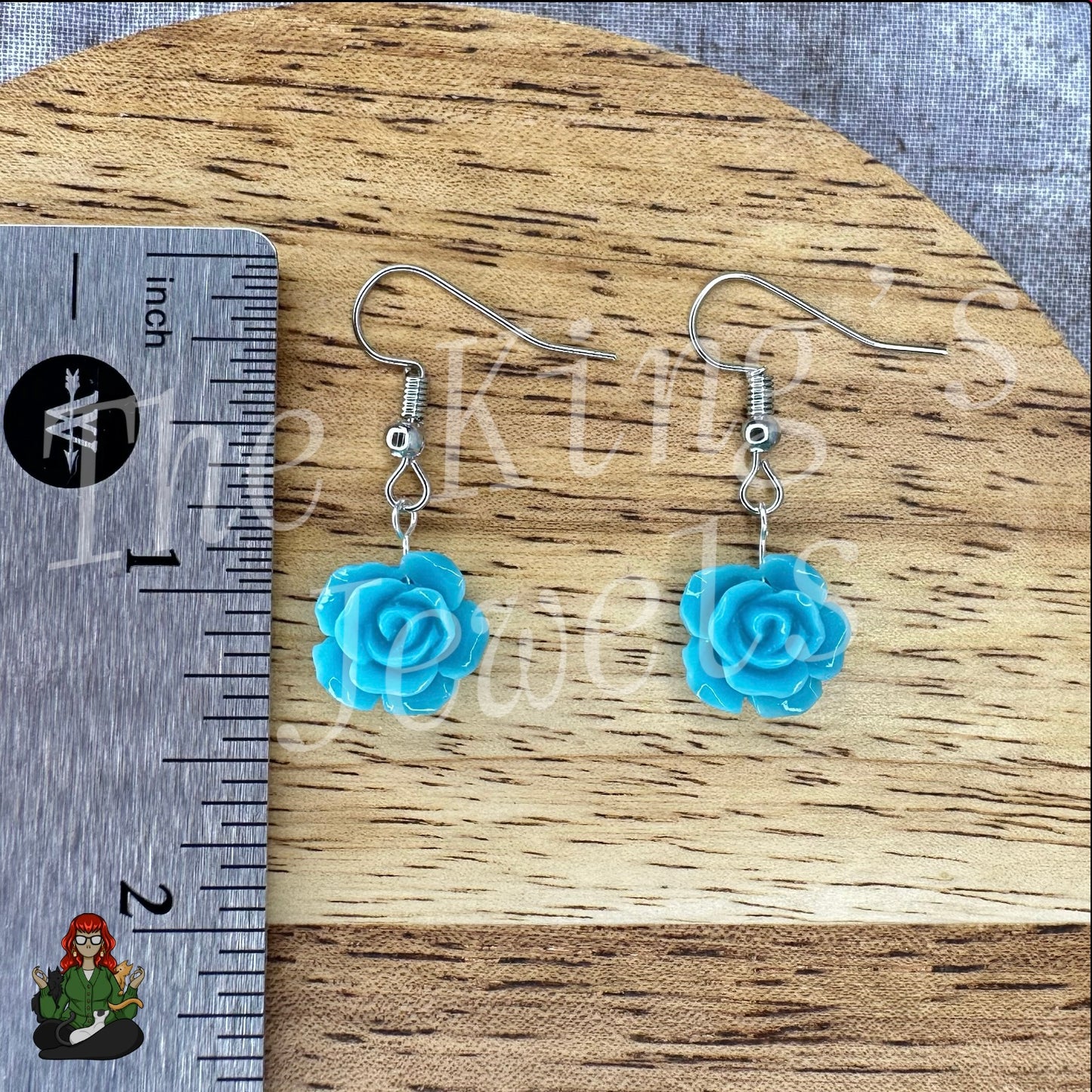 Shirley - Rose Beaded Earrings!