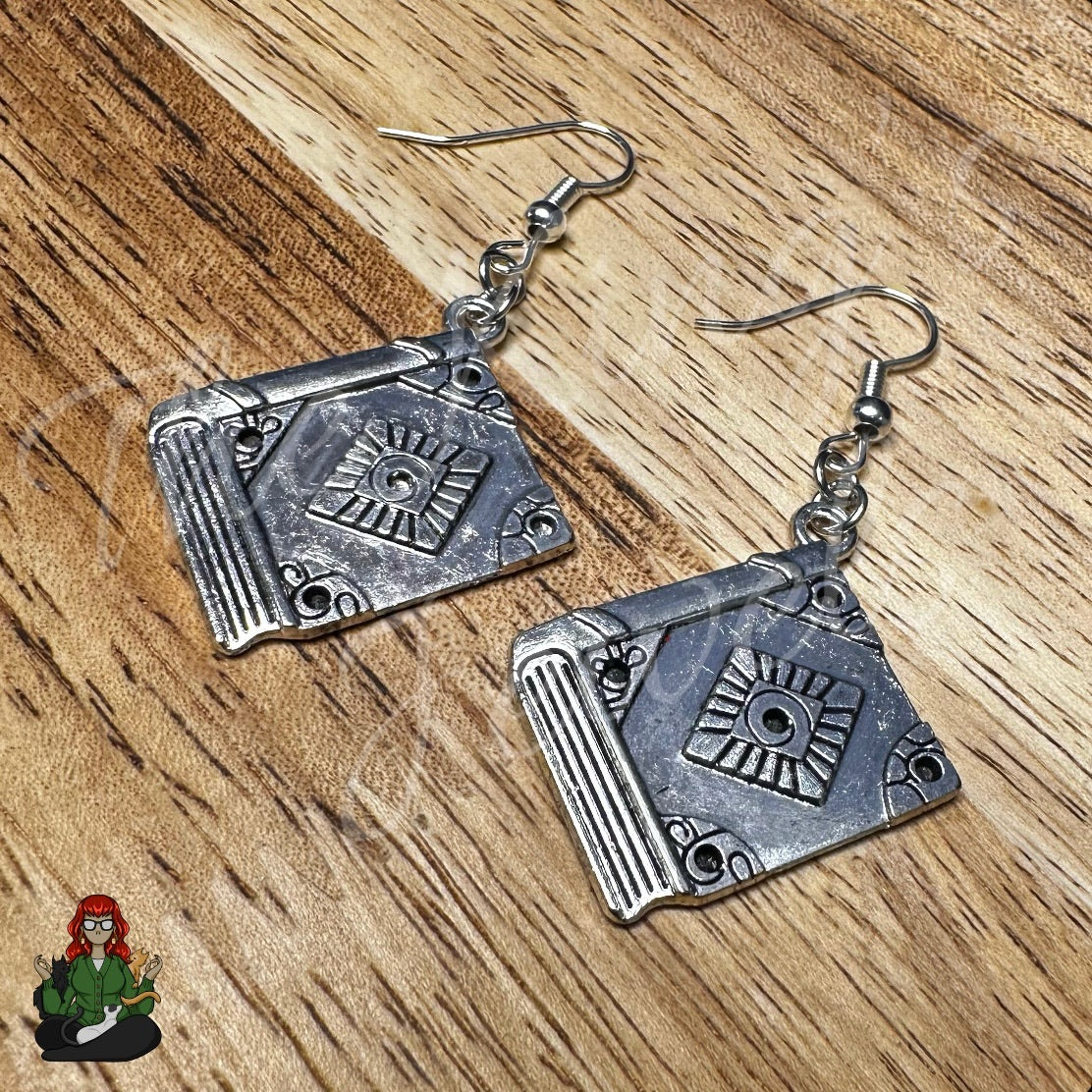 LeonaRae - Silver Tome Earrings!