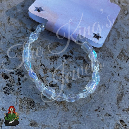 Clear Glass Beaded Bracelet!