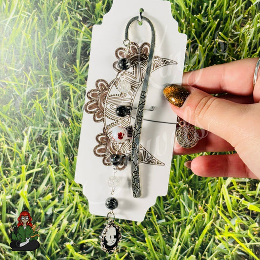 GwennaBelle - Gothic & Vintage Vibe Glass Bead Bookmark!