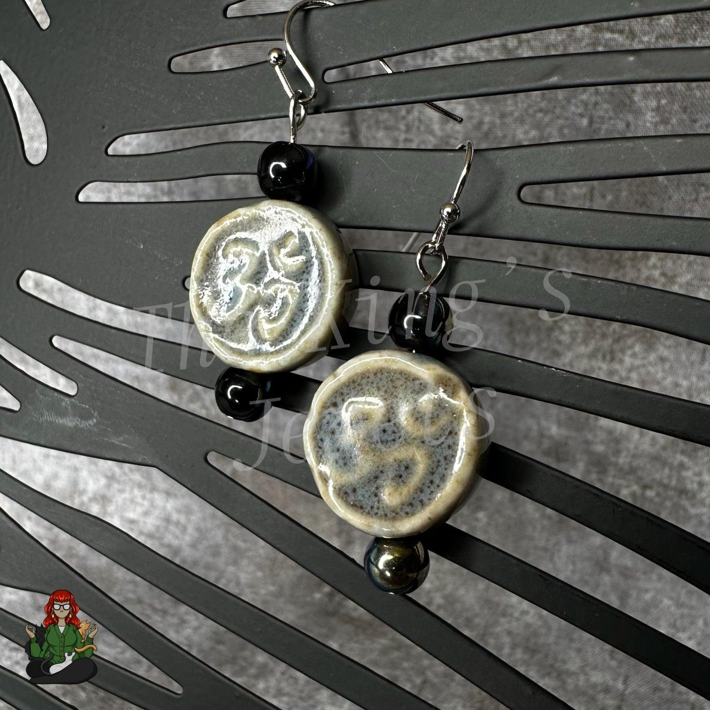 Melissa - 'Om' Bead Earrings!